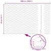 vidaXL Hegnsp&aelig;l Gr&oslash;n 50 x 0,5 m (36 mm net) St&aring;l og PVC