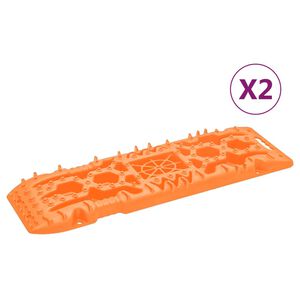vidaXL frik&oslash;rselsplader 2 stk. 107x31x7 cm nylon orange
