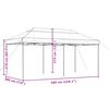 vidaXL foldbart pop up-festtelt 580x292x315 cm orange