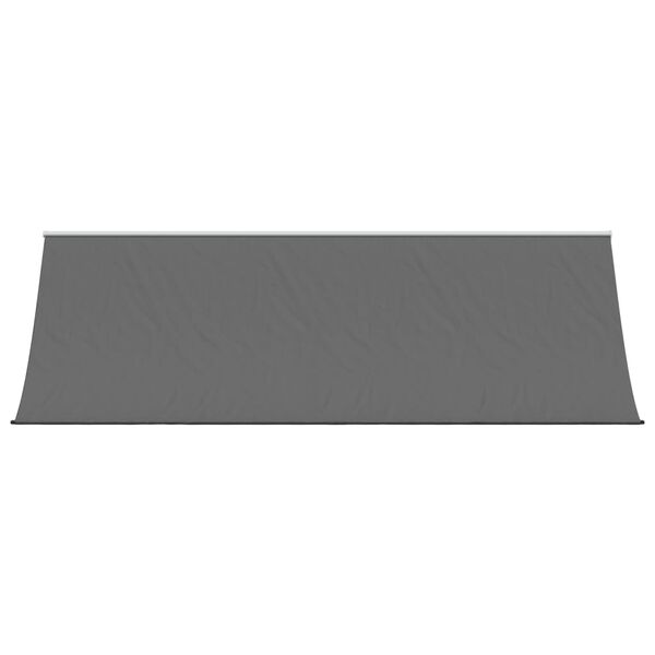 vidaXL markise 400x150 cm sammenrullelig stof og st&aring;l antracitgr&aring;