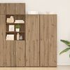 vidaXL Highboard 2 pcs Artisan Egetr&aelig; 50 x 42,5 x 185 cm