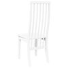 vidaXL spisebordsstole 2 stk. massivt gummitræ hvid