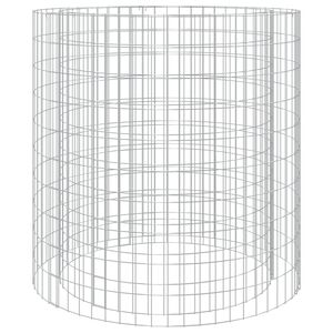 vidaXL gabion-b&aring;lkurv &Oslash; 100 cm galvaniseret jern