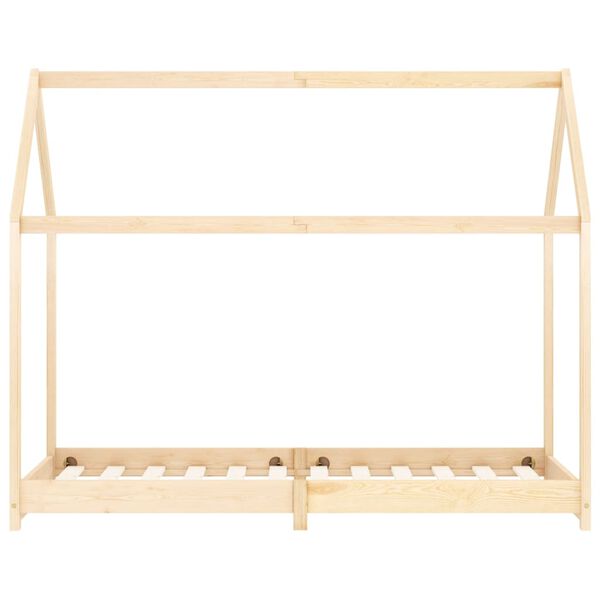 vidaXL sengestel til børneseng 90 x 200 cm massivt fyrretræ