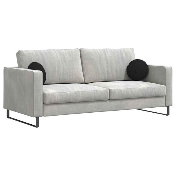 vidaXL S&aelig;depuder 2 pcs Sort &Oslash;30 x 13 cm Stof