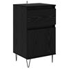 vidaXL Sideboard med skuffe Sort eg 35 x 40 x 70 cm Konstrueret tr&aelig;