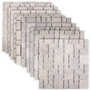 vidaXL Mosaik Fliser Cremefarvet 30 x 30 cm Marmor