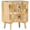 vidaXL sengebord 40x30x50 cm massivt mangotr&aelig;