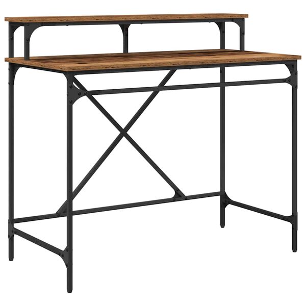 vidaXL Bord Gammelt tr&aelig; 100 x 50 x 90 cm Konstrueret tr&aelig;