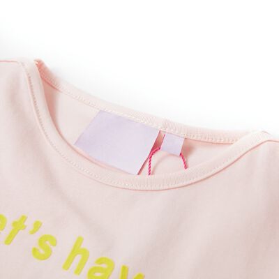 T-shirt til børn str. 92 lyserød