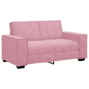 vidaXL 2-personers sofa 160x78x84 cm fl&oslash;jl lyser&oslash;d