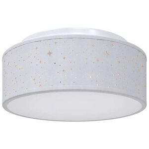 vidaXL Loftlampe med spotlights Gr&aring; 30 x 30 x 13,5 cm Stof