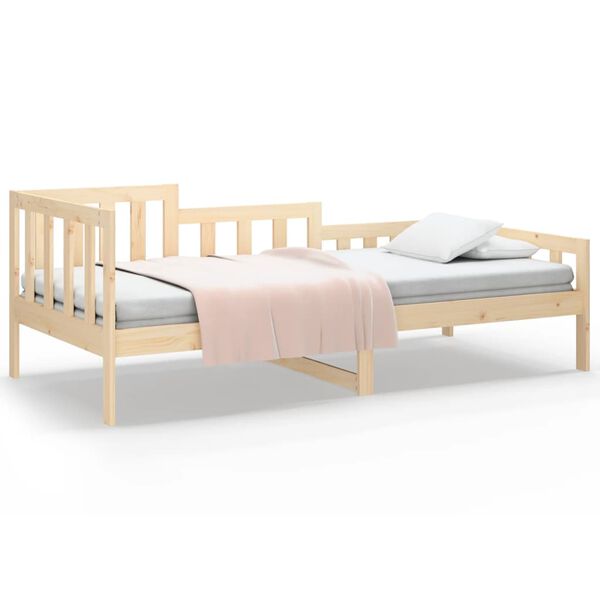 vidaXL daybed uden madras 90x200 cm massivt fyrretr&aelig;