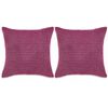 vidaXL pudes&aelig;t 2 stk. velour 60 x 60 cm lyser&oslash;d