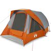 vidaXL 4-personers campingtelt vandt&aelig;t gr&aring; og orange