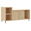 vidaXL tv-bord 100x35x55 cm konstrueret tr&aelig; sonoma-eg