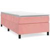 vidaXL Boxspring sengeramme 90x190 cm fl&oslash;jl pink