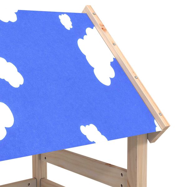 vidaXL Leget&aring;rn Brun 110,5 x 52,5 x 215 cm Massiv fyrretr&aelig;