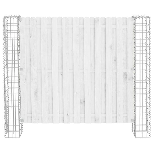 vidaXL Hegnsp&aelig;l 2 pcs S&oslash;lv 20 x 20 x 190 cm Metal