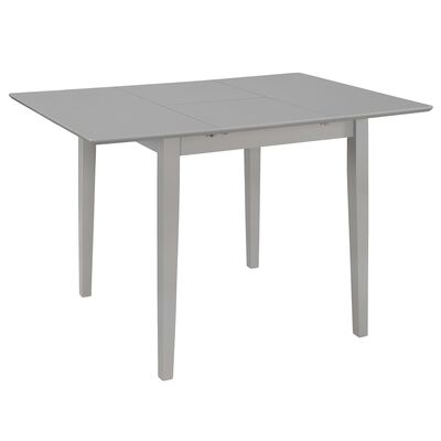 vidaXL udvideligt spisebord (80-120)x80x74 cm MDF grå