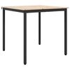 vidaXL Spisebord Naturfarvet 80 x 80 x 75 cm Massiv fyrretr&aelig;