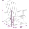 vidaXL Have Adirondack Vuggende Stole 2 pcs Brun 77 x 100 x 98 cm