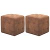 vidaXL sengeskabe 2 stk. 30 x 30 x 30 cm imiteret ruskind brun