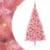 vidaXL Kunstig Forbelyst Juletr&aelig; med 300 LED'er Lyser&oslash;d 180 cm PVC
