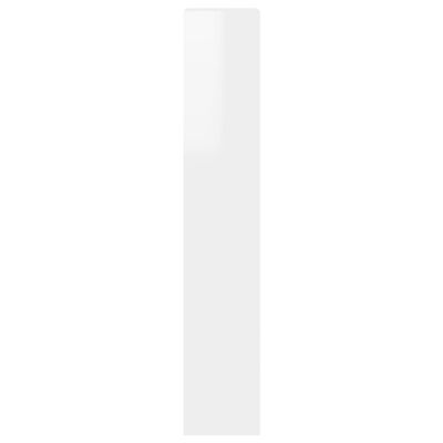 vidaXL bogskab/rumdeler 40x30x166 cm spånplade hvid højglans