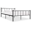 vidaXL sengestel 180x200 cm metal sort