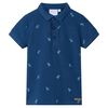 Poloshirt til b&oslash;rn str. 128 m&oslash;rkebl&aring;