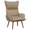 vidaXL l&aelig;nestol Cappuccino 69 x 74 x 93 cm Kunstl&aelig;der