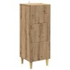 vidaXL Skuffeskab 33 x 34,5 x 90 cm Konstrueret tr&aelig; Artisan-eg