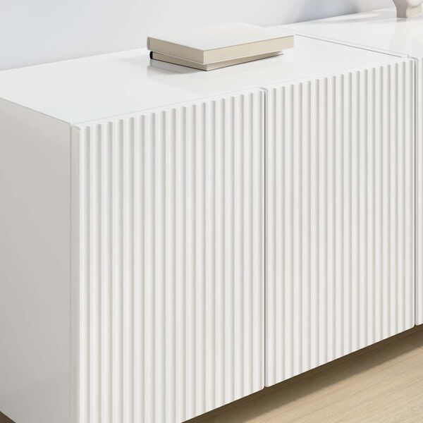 vidaXL TV v&aelig;gskab H&oslash;j gloss hvid 59,5 x 31 x 40 cm Konstrueret tr&aelig;