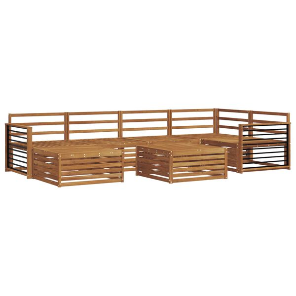 vidaXL Udend&oslash;rs sofagruppe 7 pcs Naturfarvet