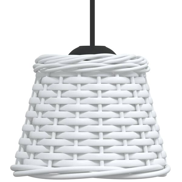 vidaXL lampeskærm til loftlampe Ø15x12 cm flet hvid