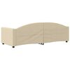 vidaXL daybed 80x200 cm stof cremefarvet