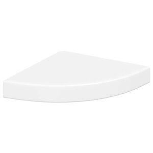 vidaXL hj&oslash;rnehylde 25x25x3,8 cm MDF hvid