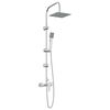 vidaXL Brusesystem Krom Rustfrit st&aring;l 21 x 48 x 112 cm
