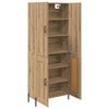 vidaXL Highboard Artisan Egetr&aelig; 69,5 x 34 x 180 cm Konstrueret tr&aelig;