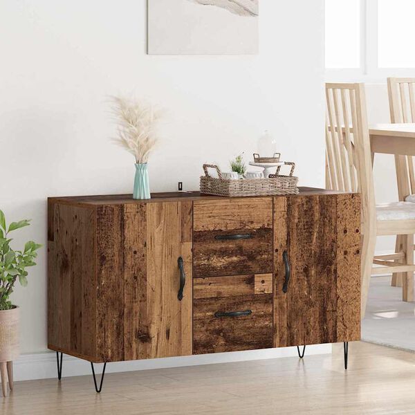 vidaXL Sideboard Gammelt tr&aelig; 100 x 36 x 60 cm Konstrueret tr&aelig;