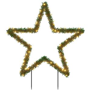 vidaXL julestjerne med jordspyd 115 LED'er 85 cm