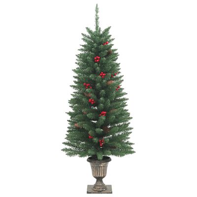 vidaXL kunstige juletræer 2 stk. 100 LED'er 120 cm grøn