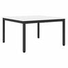 vidaXL Sofabord Hvid 80 x 80 x 45 cm Massiv fyrretr&aelig;