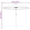 vidaXL parasol med aluminiumstang 270 cm bordeauxr&oslash;d