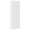 vidaXL opbevaringsskab 70x42,5x225 cm konstrueret tr&aelig; hvid