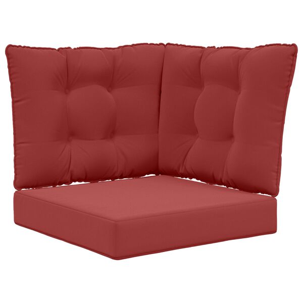 vidaXL Udend&oslash;rs Sofa Pude 3 pcs Vinr&oslash;d Polyester