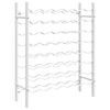 vidaXL vinreol til 48 flasker metal hvid