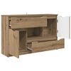 vidaXL Sideboard Artisan Egetr&aelig; 100 x 30 x 65,6 Konstrueret tr&aelig;