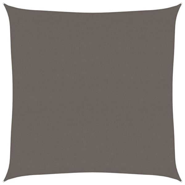 vidaXL solsejl 160 g/m² 4x4 m HDPE antracitgrå